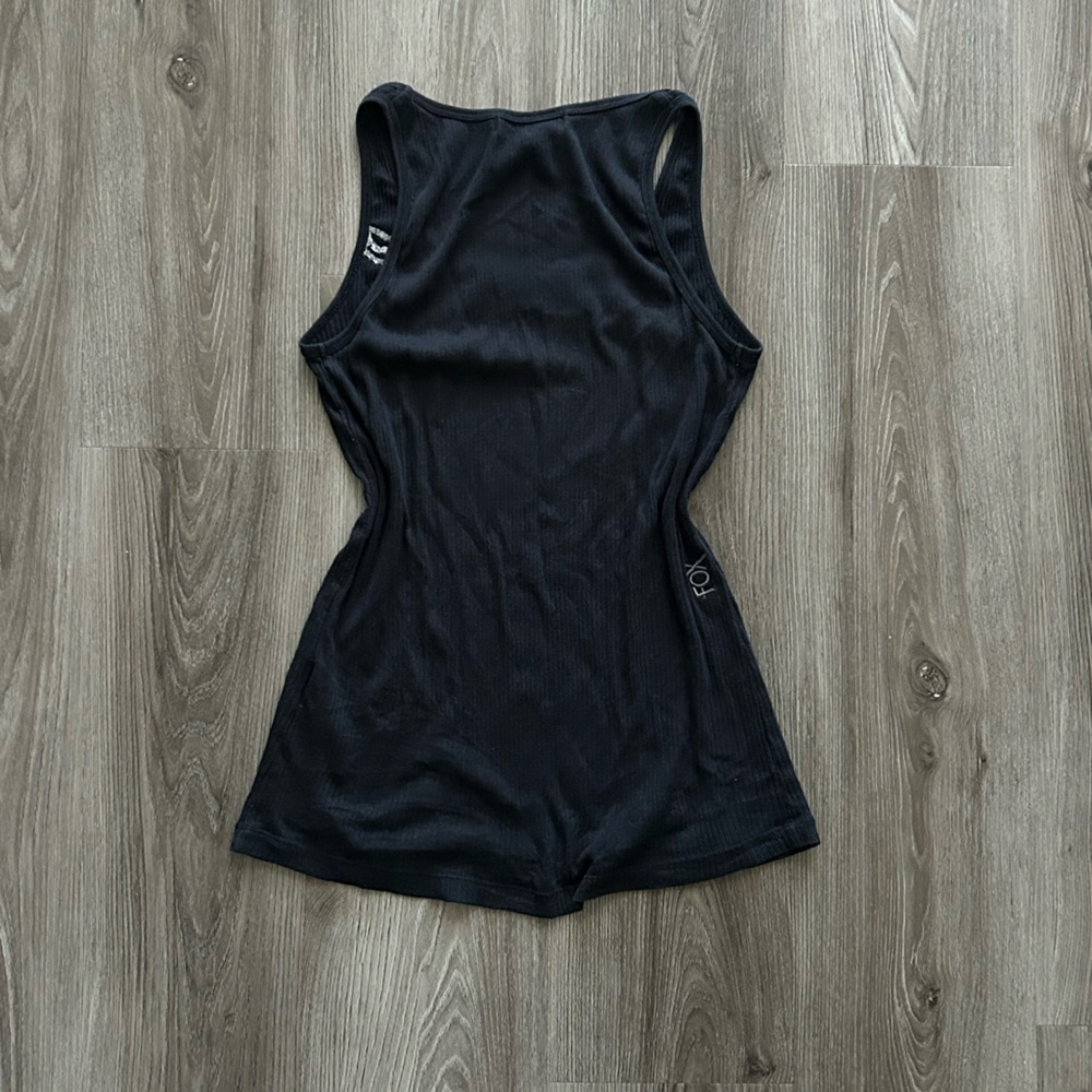 Fox Black Ribbed Tank Top - Picture 4 of 5